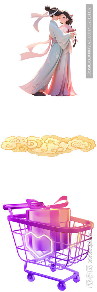 古風購物場景精美飾品相伴