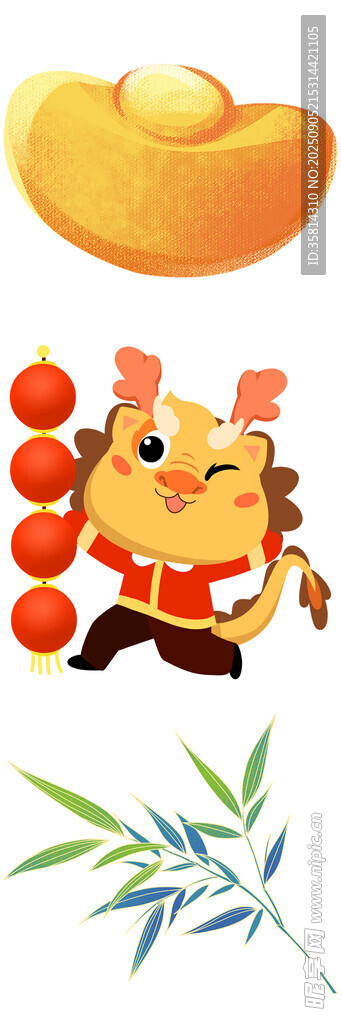 龍娃賀歲金元寶糖葫蘆相伴