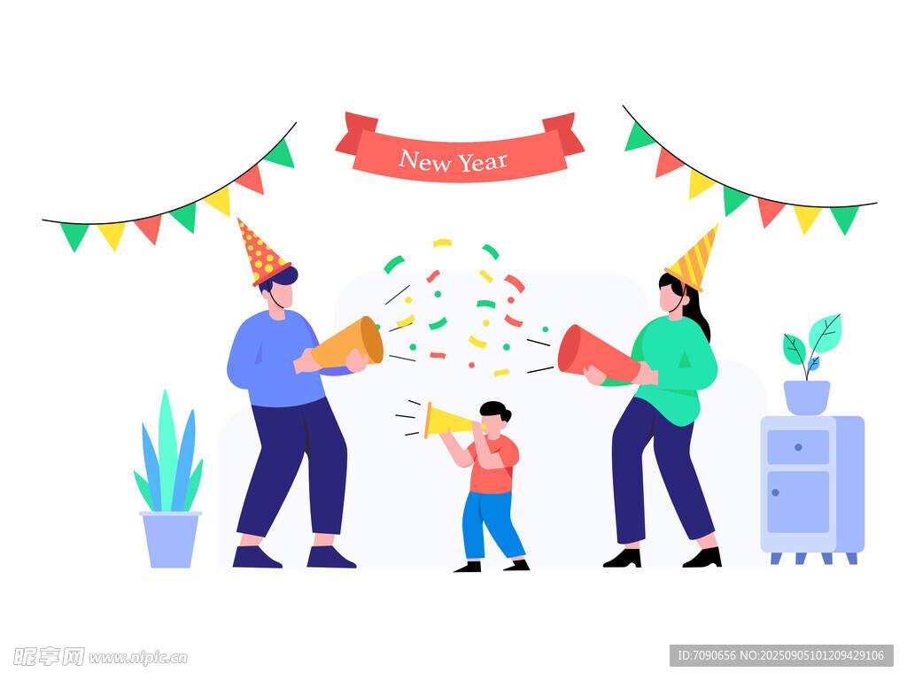 家庭歡樂派對(duì)慶祝時(shí)刻