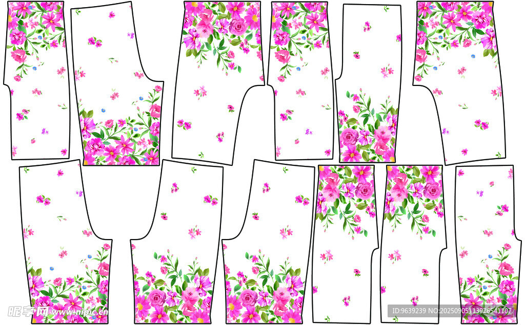 花卉 圖案 服裝 