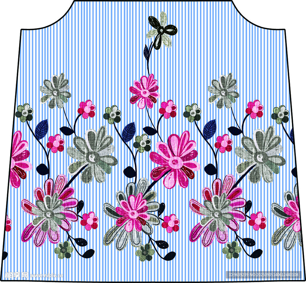 花卉 刺繡 