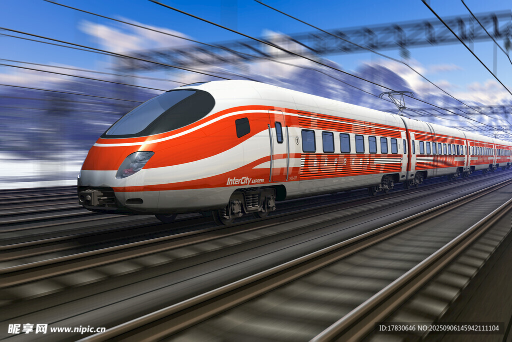 高速行駛的現(xiàn)代化列車