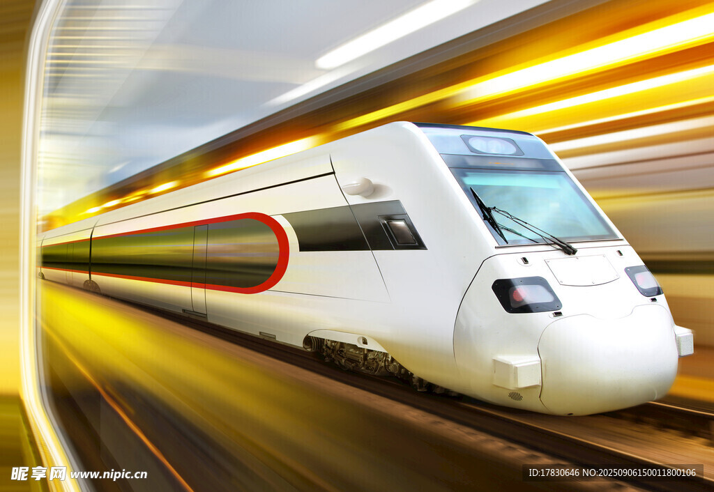 高速行駛的現(xiàn)代化列車