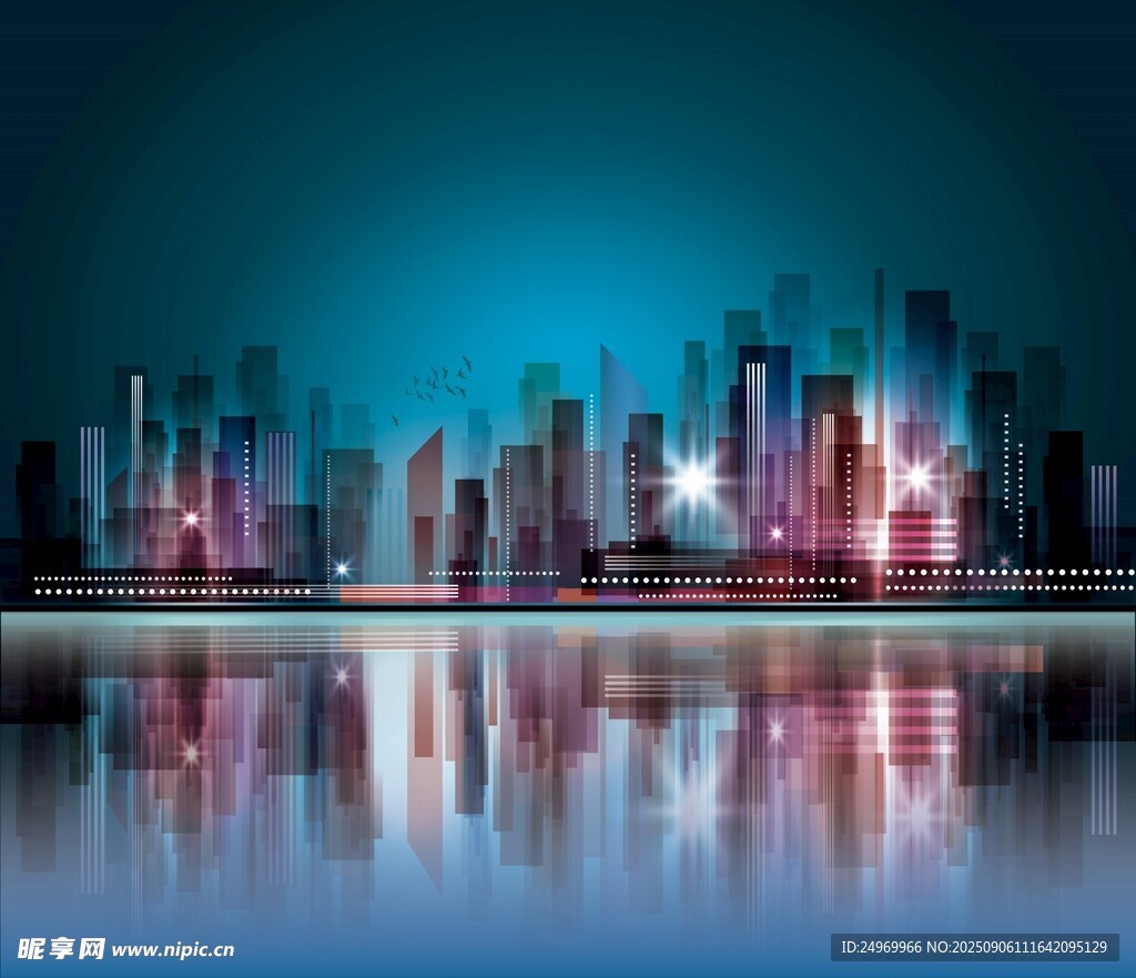 夢(mèng)幻都市夜景 