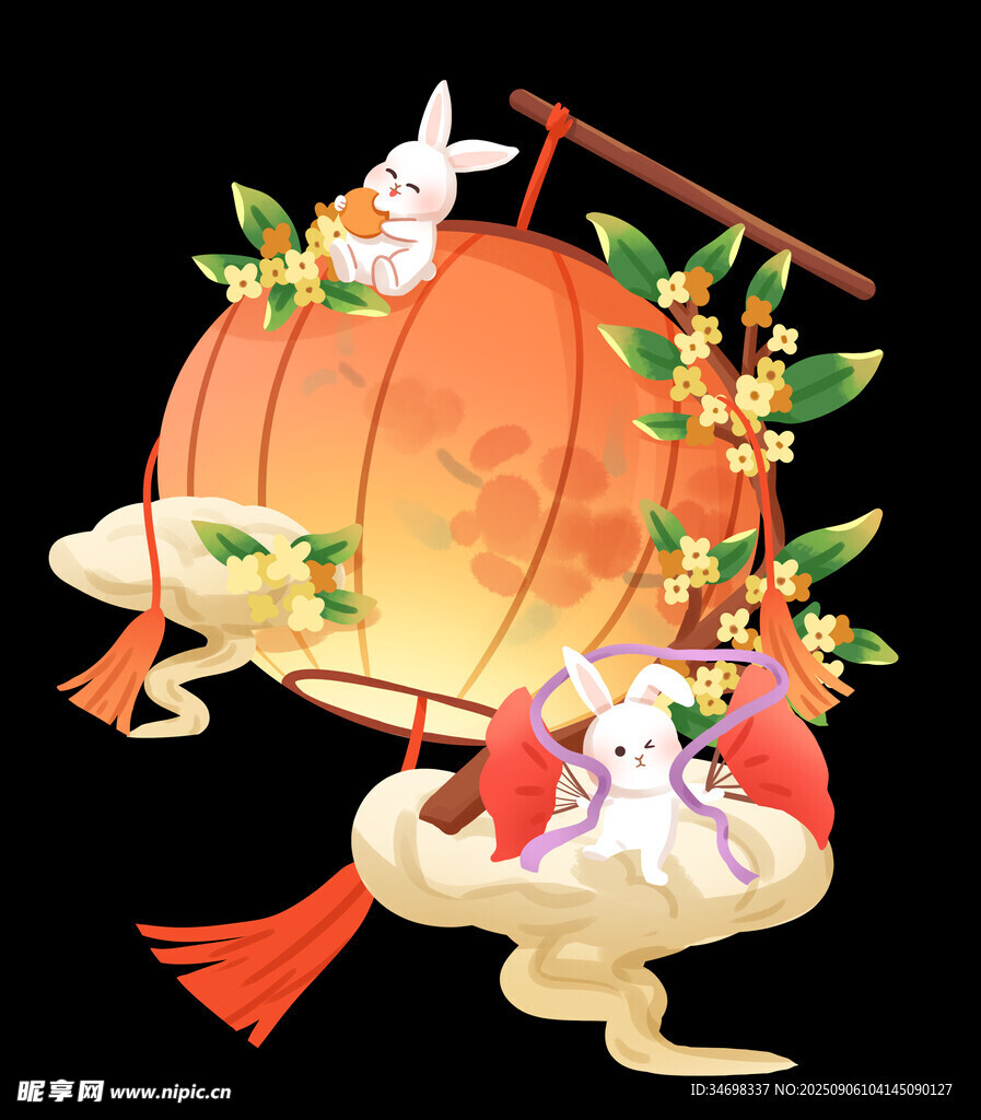 中秋節(jié)通用花燈元素