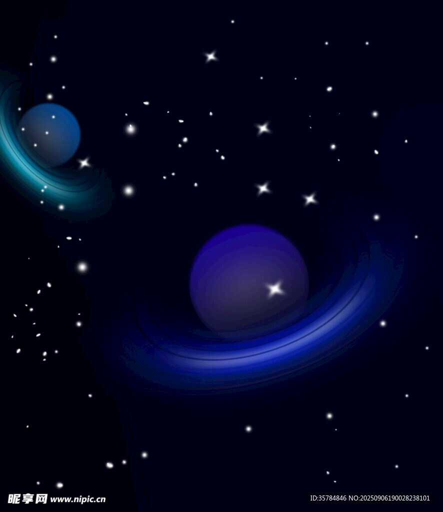 夢幻宇宙中的行星景象