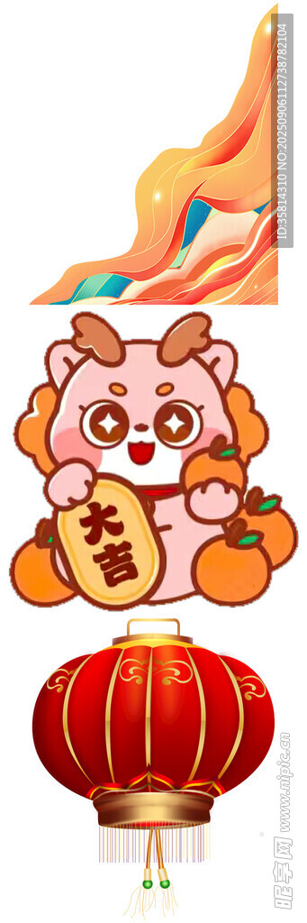 龍虎賀歲喜慶燈籠相伴
