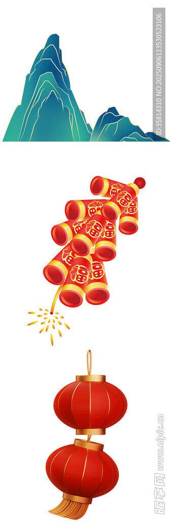 喜慶中國風(fēng)元素組合