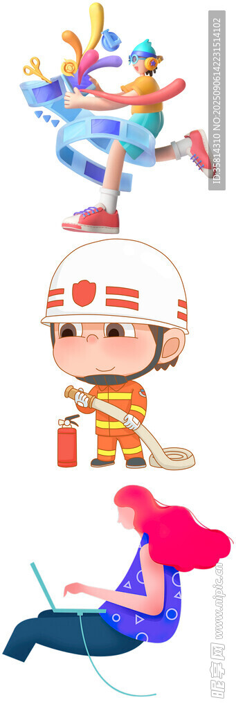卡通人物趣味活動(dòng)場(chǎng)景