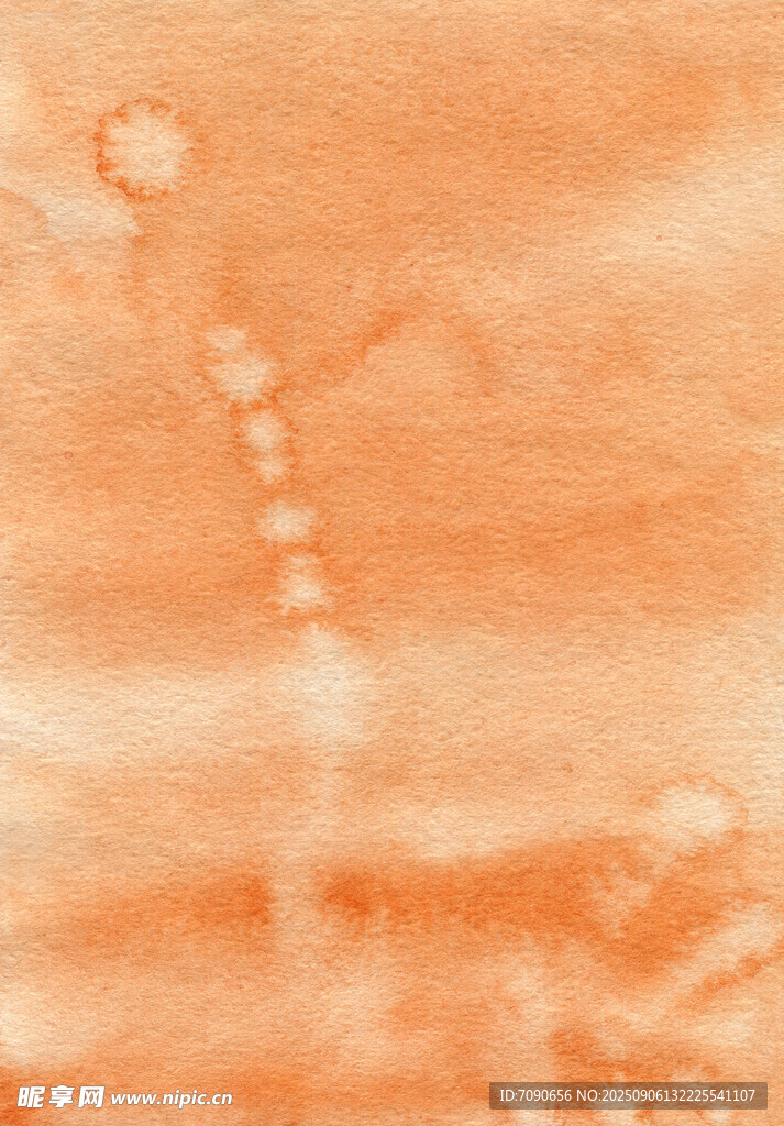 橙色水彩紋理背景圖