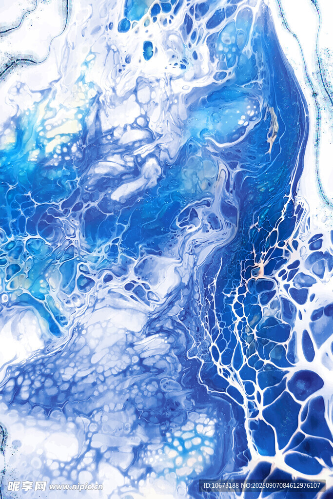 夢(mèng)幻藍(lán)色流體藝術(shù)紋理