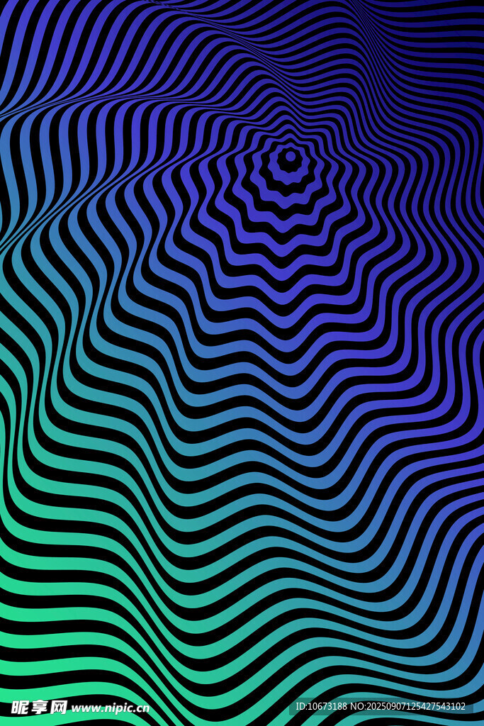漸變波紋抽象背景圖案