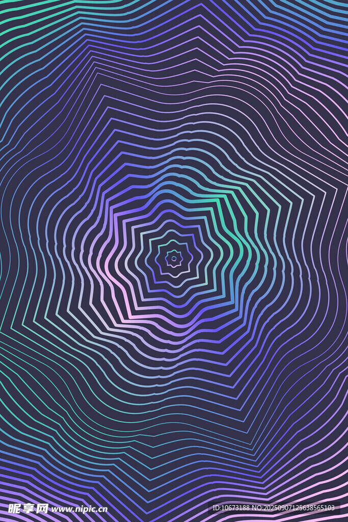 炫彩幾何線條抽象圖案