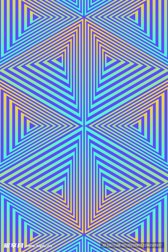 幾何線條構(gòu)成的絢麗圖案