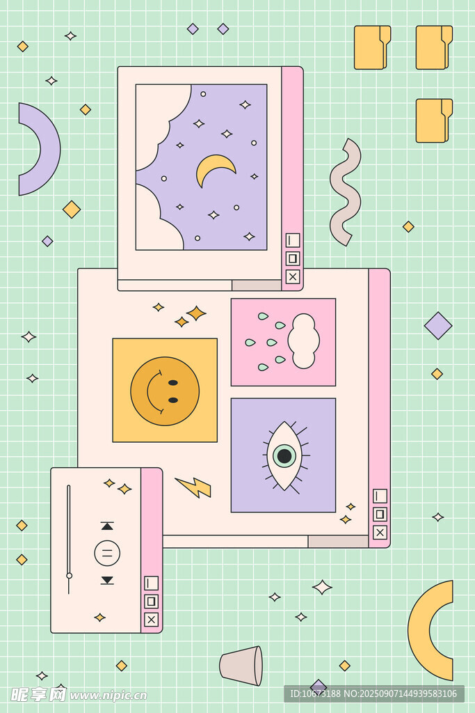 可愛卡通動(dòng)物插畫組合