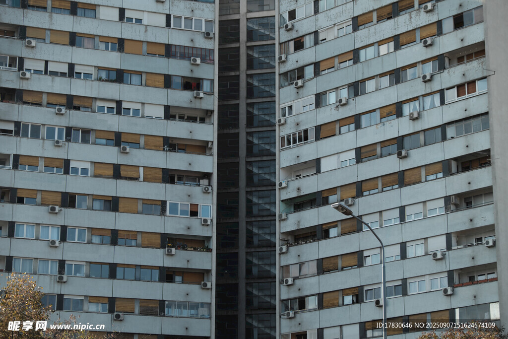 高層居民樓外觀景象