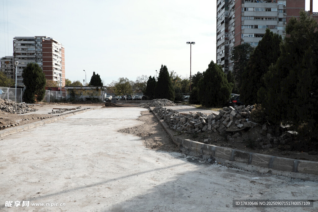 城市在建道路場景