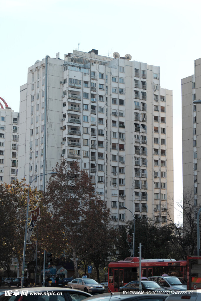 城市高層住宅樓景觀