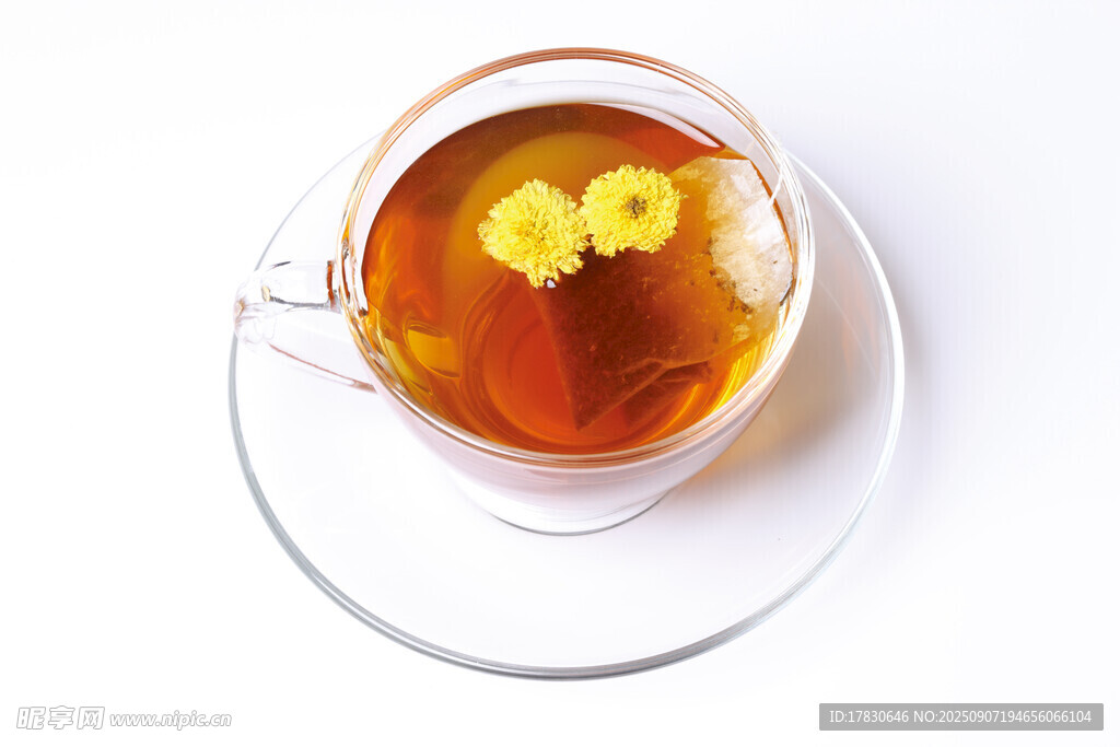 杯中花茶