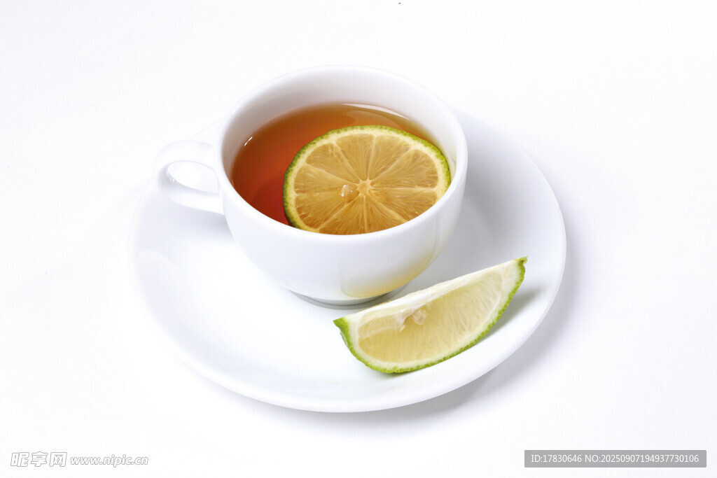 檸檬茶飲品特寫