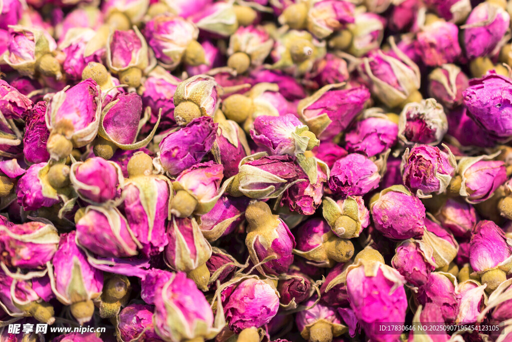 干玫瑰花茶特寫(xiě)