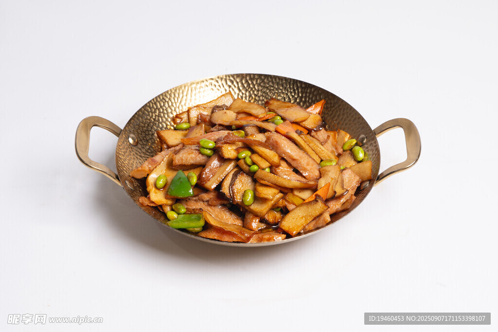干鍋杏鮑菇肉片