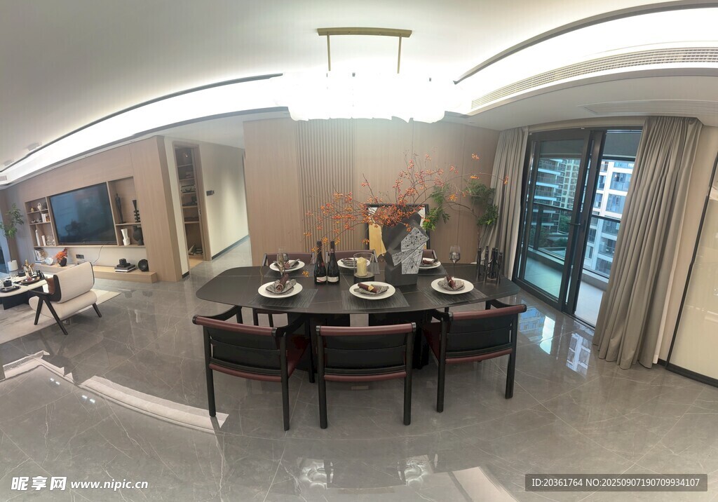 現(xiàn)代風(fēng)格精致餐廳室內(nèi)景