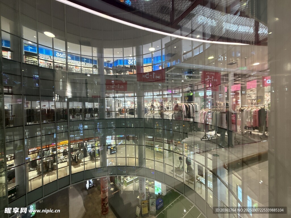 繁華商場內(nèi)部全景