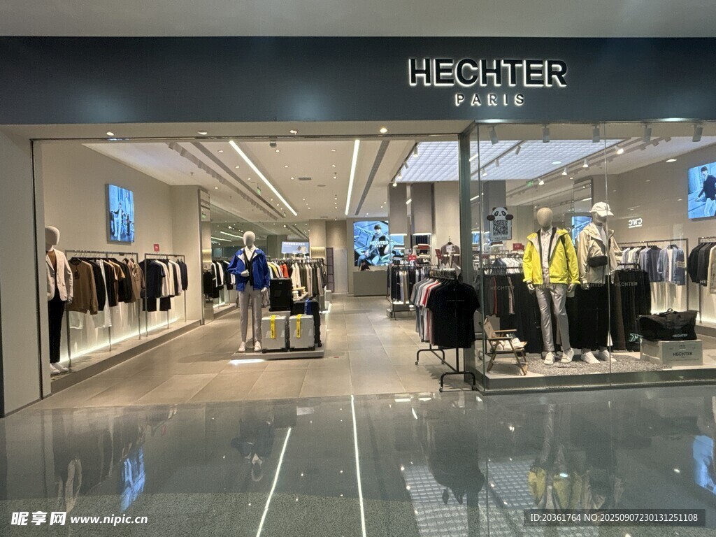 時尚服裝店內部場景