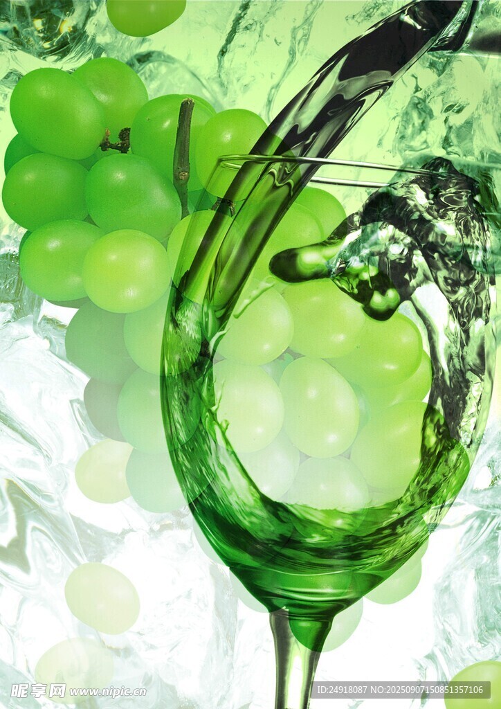 葡萄 酒杯 水果海報