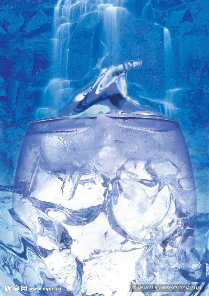 冰塊 冷飲海報(bào) 
