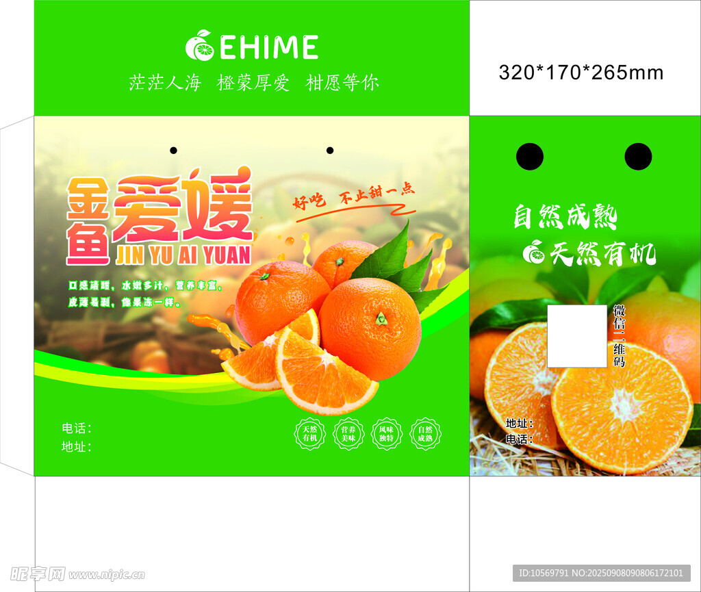 愛(ài)媛果凍橙宣傳海報(bào)展示