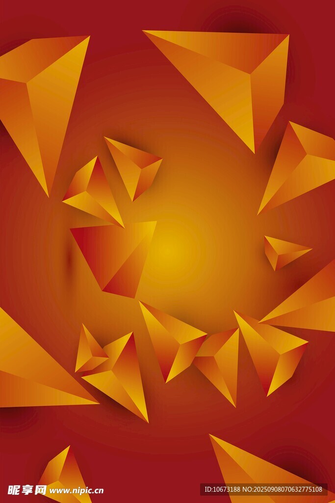 紅色幾何折紙背景圖案