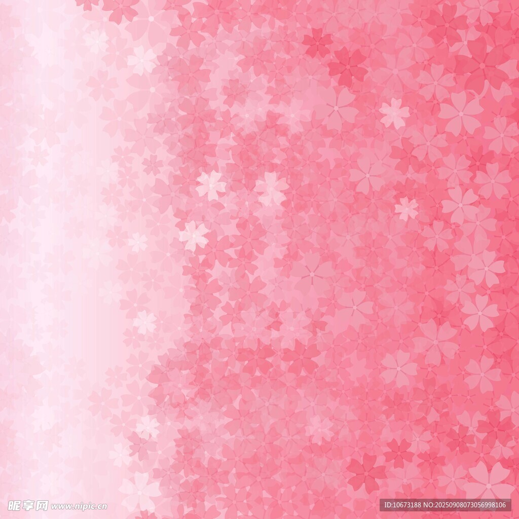粉色漸變雪花背景圖
