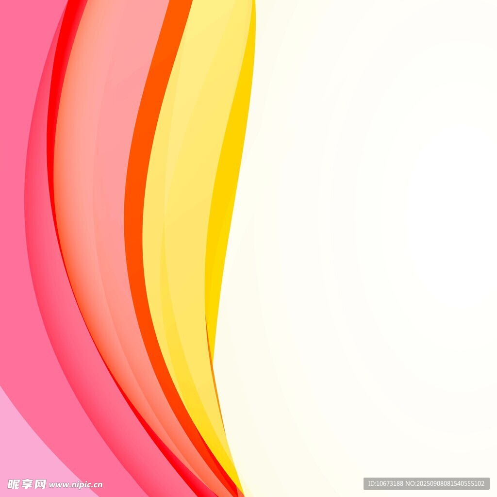 彩色波浪線條背景圖