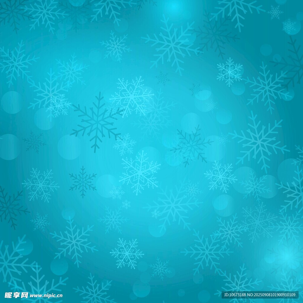 藍(lán)調(diào)雪花背景圖