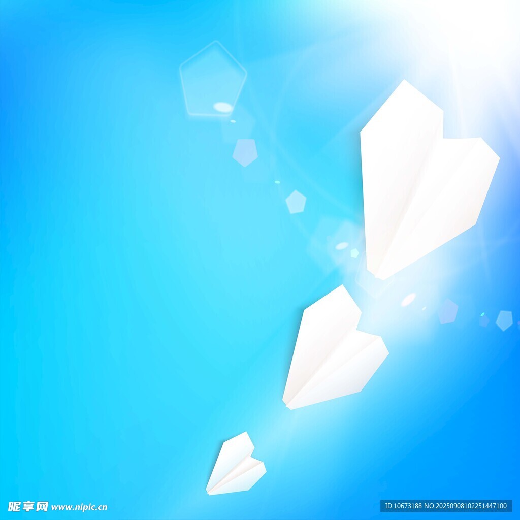 藍(lán)天紙飛機(jī)夢(mèng)幻場(chǎng)景