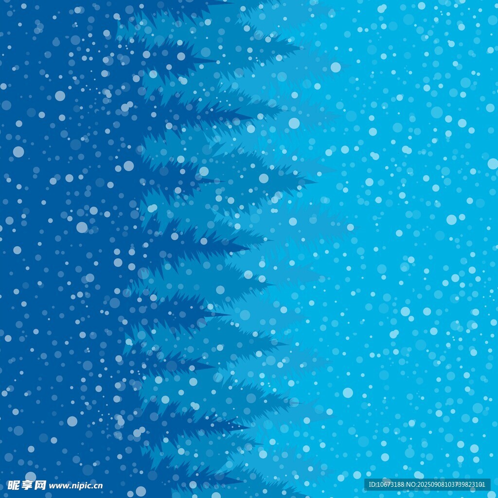 藍(lán)色雪花漸變背景圖