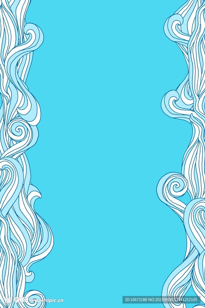藍(lán)色背景抽象波浪圖案