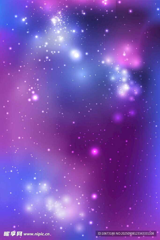 夢幻絢麗的星空背景