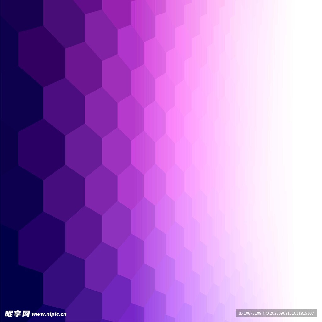 漸變紫色六邊形背景圖案