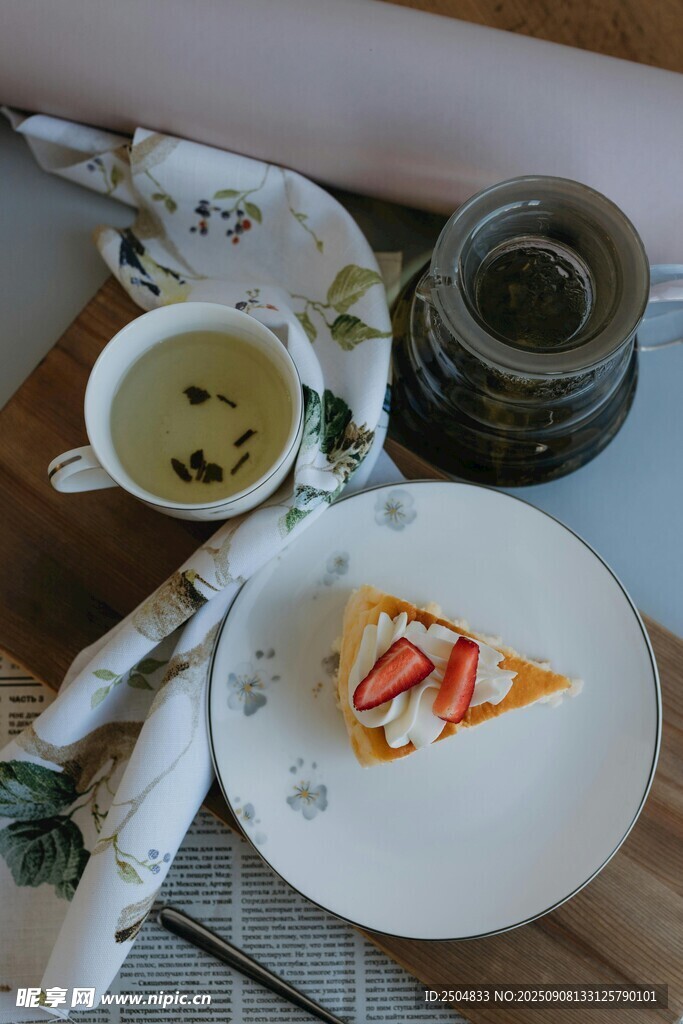 精致下午茶甜點與茶飲