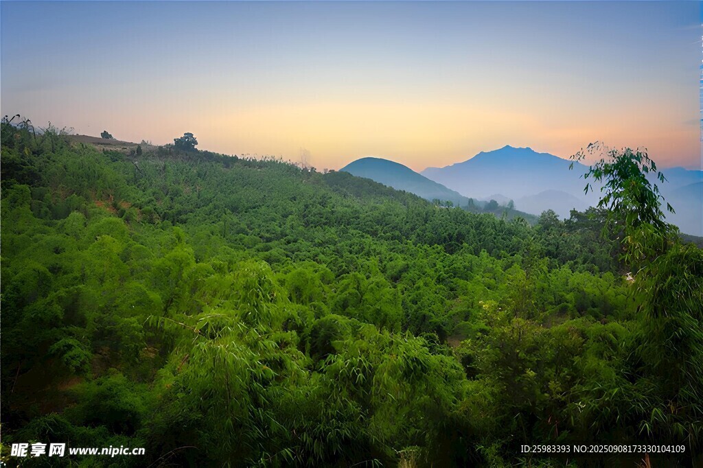 山林晨曦