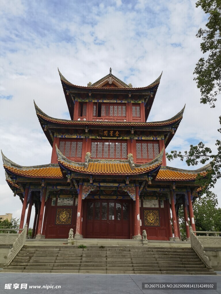 中式古建筑廟宇景觀
