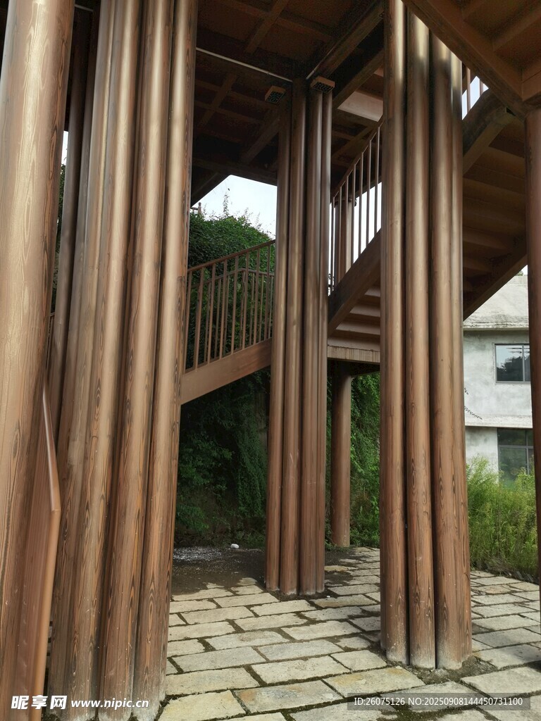 木質(zhì)廊架景觀