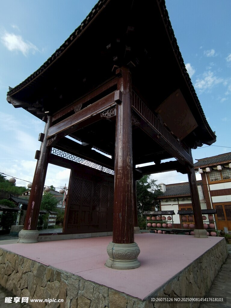 古雅中式亭臺(tái)建筑景觀