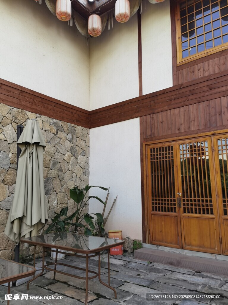 中式庭院戶外休閑空間