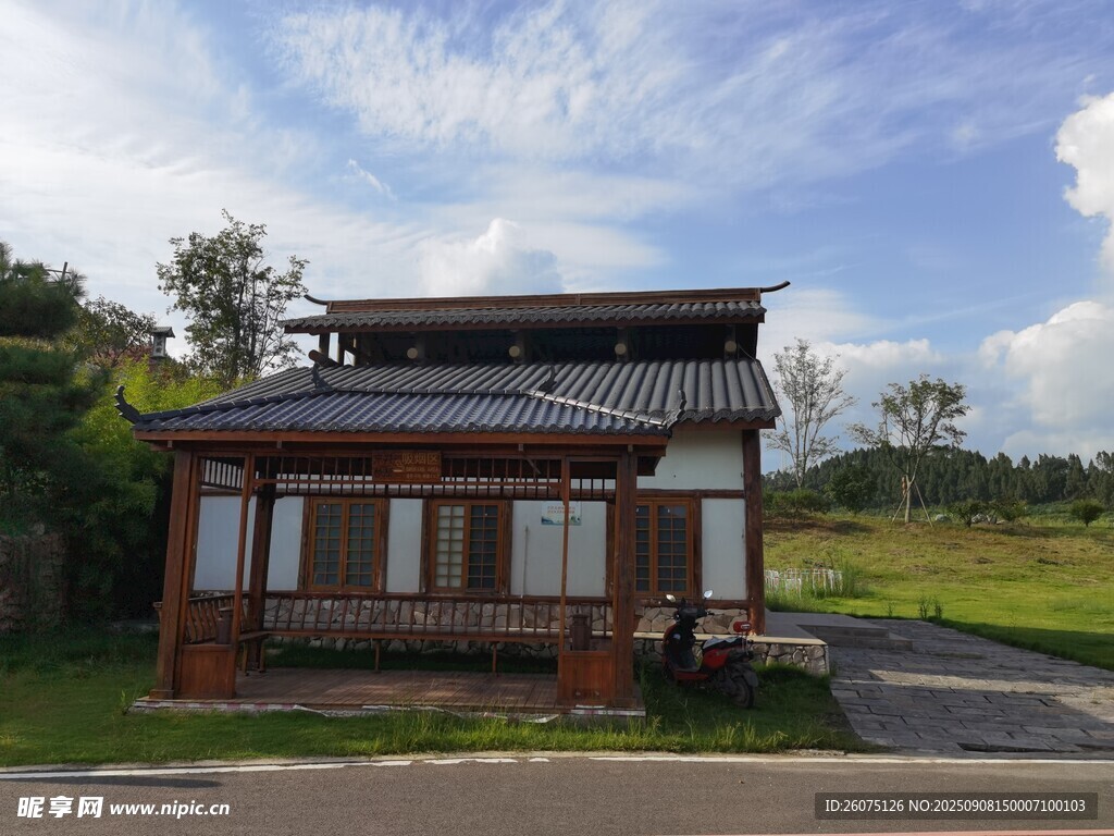 中式風(fēng)格小屋田園景致
