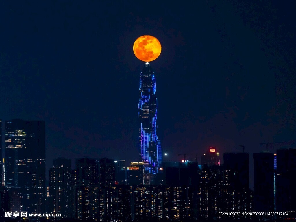 廣州塔月夜美景