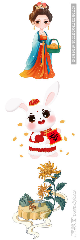 傳統(tǒng)神話角色插畫(huà)形象